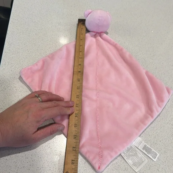 Carter's Just one year - Precious Firsts Pink Bear Baby Blanket lovey - Picture 6 of 7